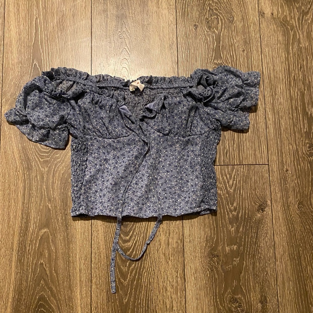 Off the shoulder crop top